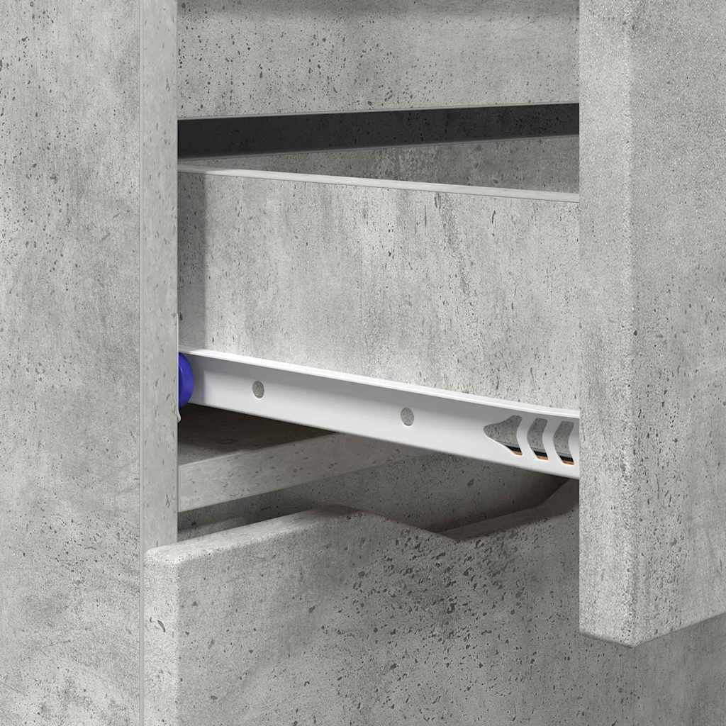 Dressoir Met Lade Beton Grijs 100 X 30 X 65,6 Bewerkt Hout Betongrijs