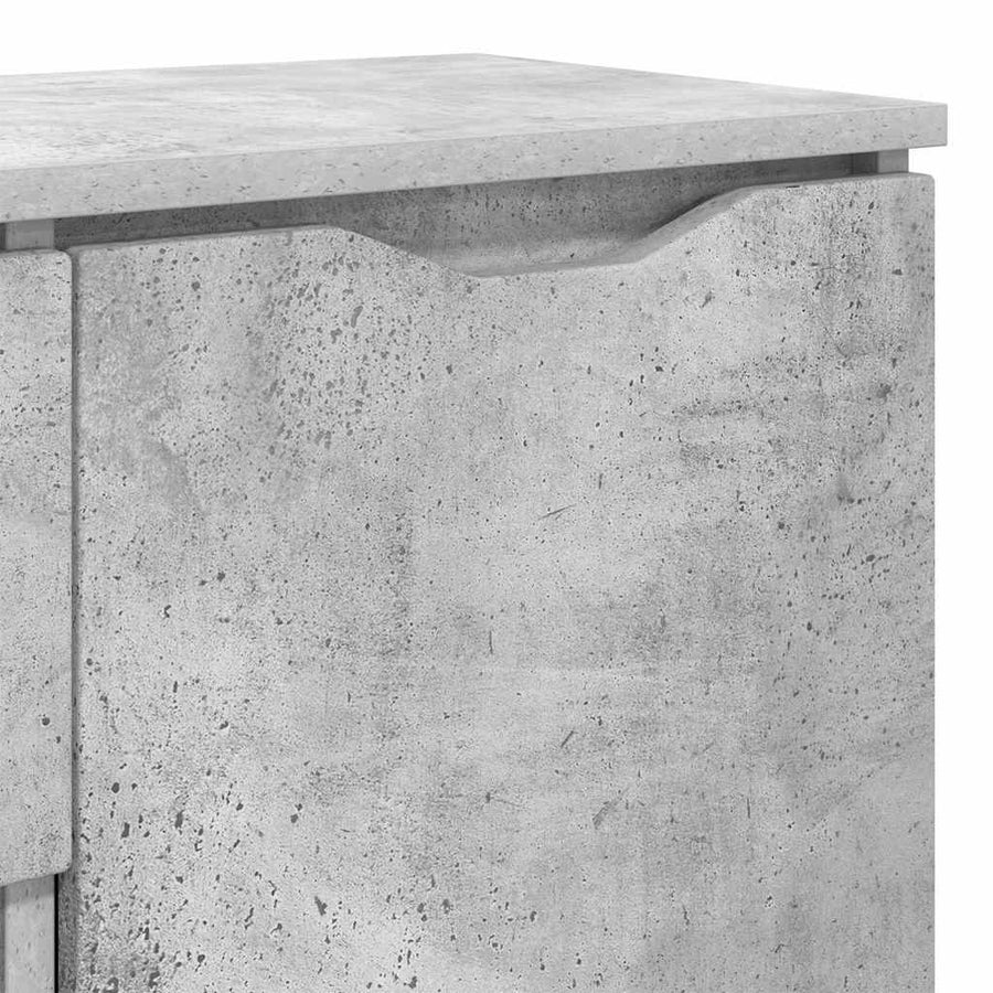 Dressoir Met Lade Beton Grijs 100 X 30 X 65,6 Bewerkt Hout Betongrijs