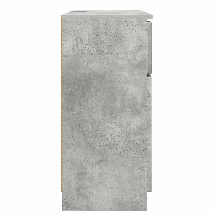 Dressoir Met Lade Beton Grijs 100 X 30 X 65,6 Bewerkt Hout Betongrijs
