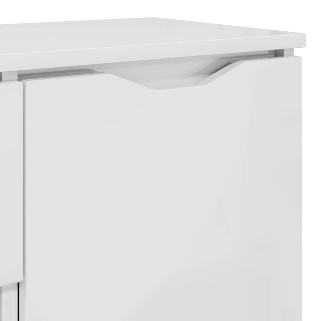 Dressoir met lade Hoogglans wit 100 x 30 x 65,6 Bewerkt hout
