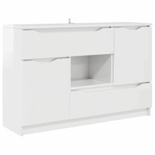 Dressoir met lade Hoogglans wit 100 x 30 x 65,6 Bewerkt hout