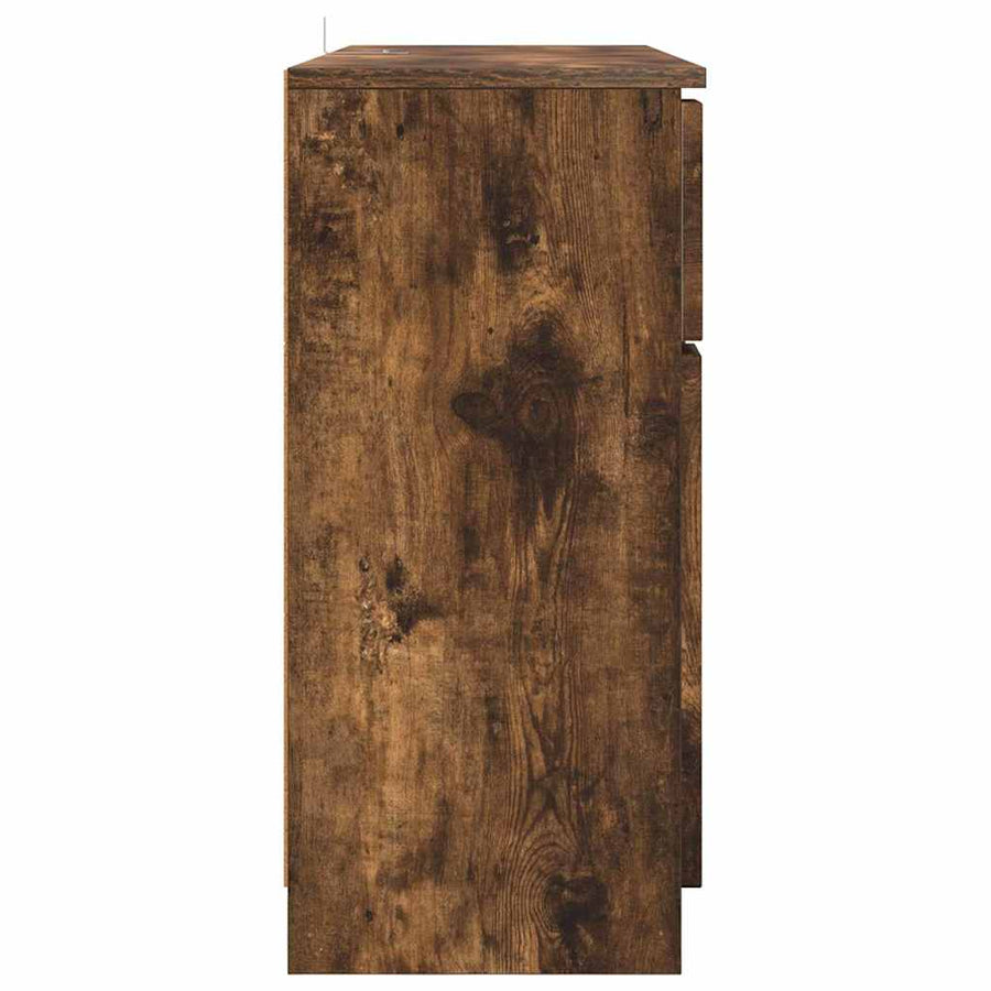 Dressoir met lade Gerookt eiken 100 x 30 x 65,6 Bewerkt hout