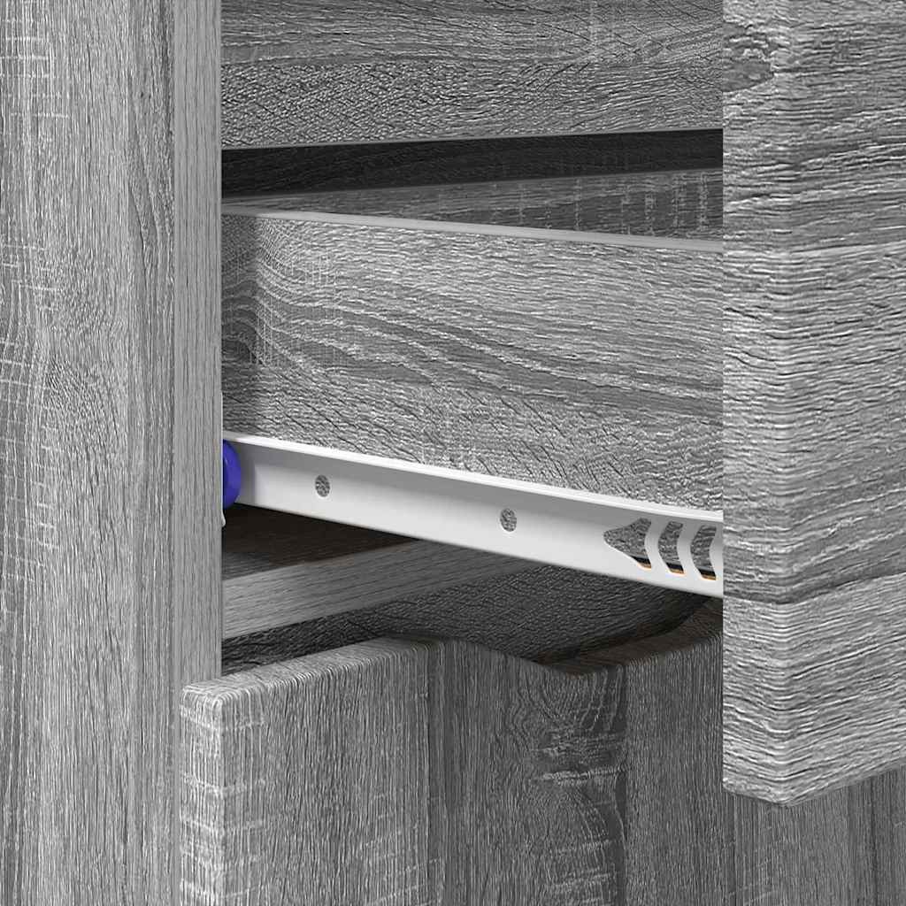 Dressoir met lade Grijs Sonoma 100 x 30 x 65,6 Bewerkt hout