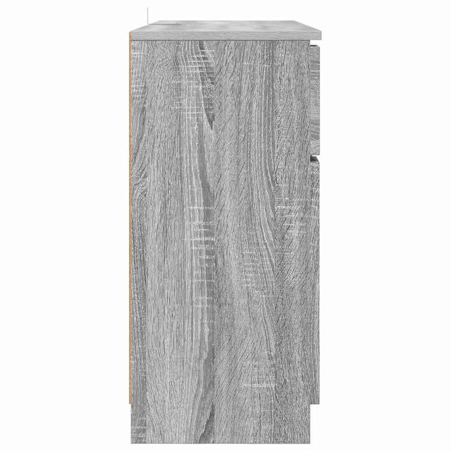 Dressoir met lade Grijs Sonoma 100 x 30 x 65,6 Bewerkt hout