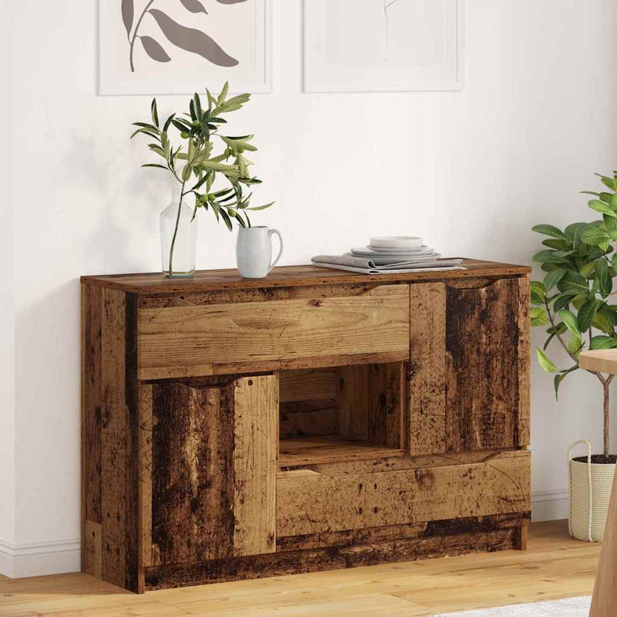 Dressoir met lade Oud Hout 100 x 30 x 65,6 Bewerkt hout