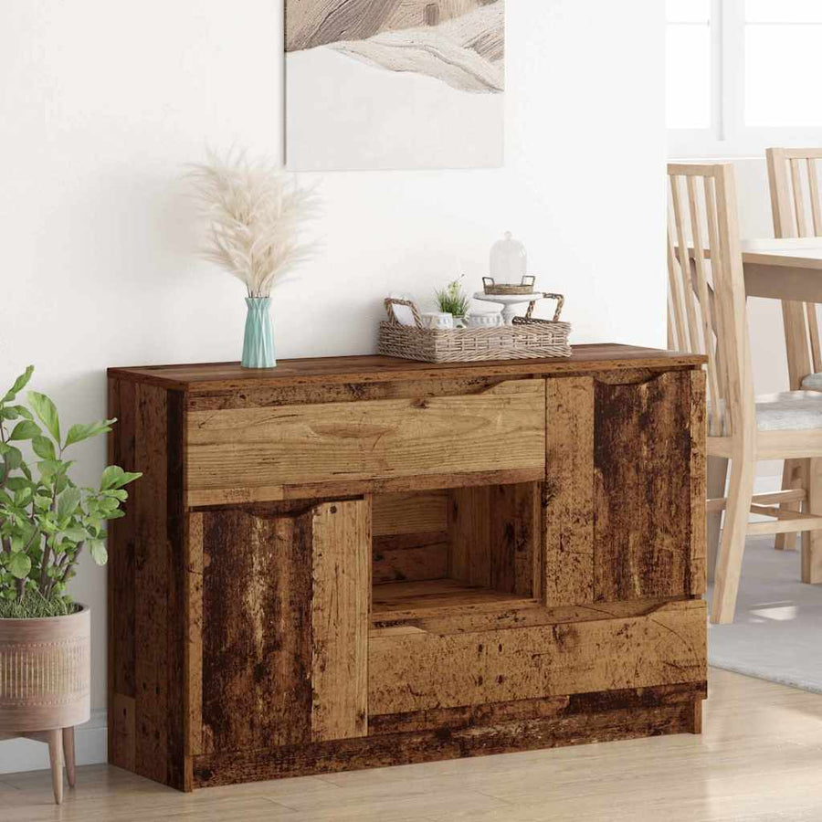 Dressoir met lade Oud Hout 100 x 30 x 65,6 Bewerkt hout