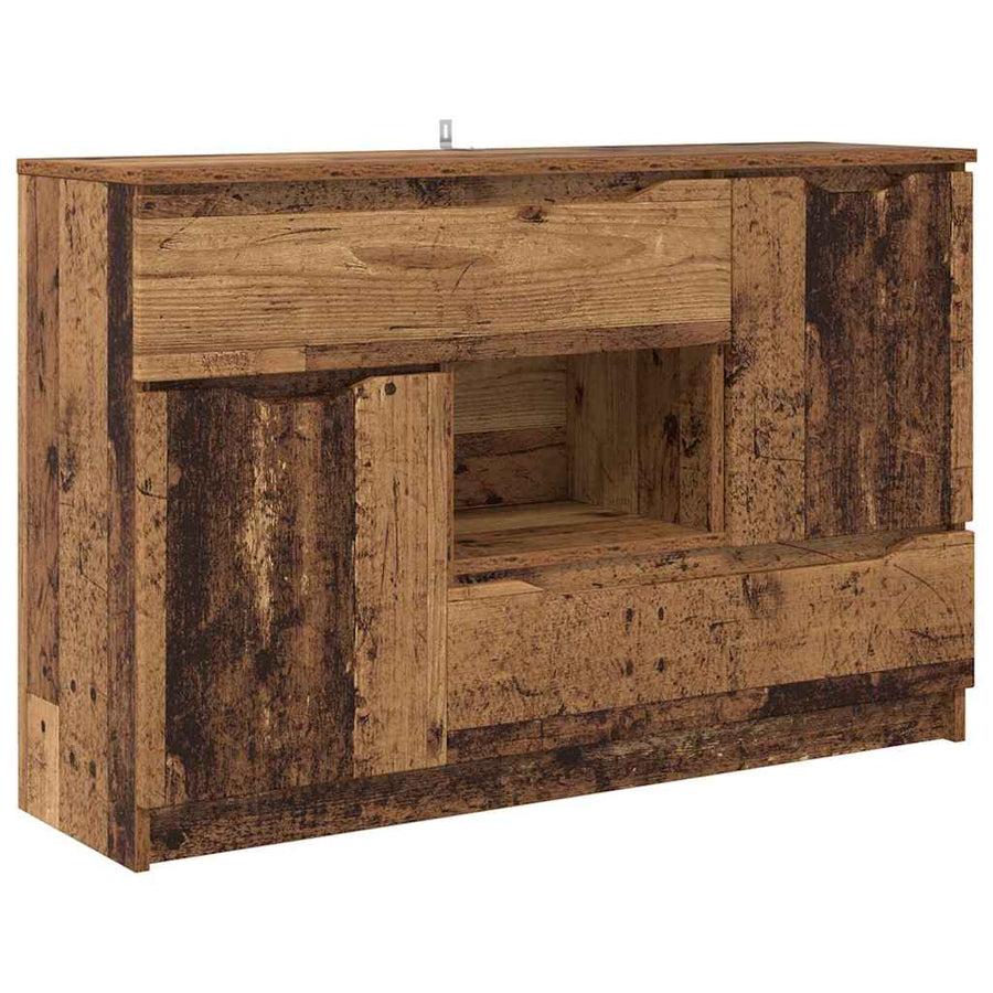 Dressoir met lade Oud Hout 100 x 30 x 65,6 Bewerkt hout