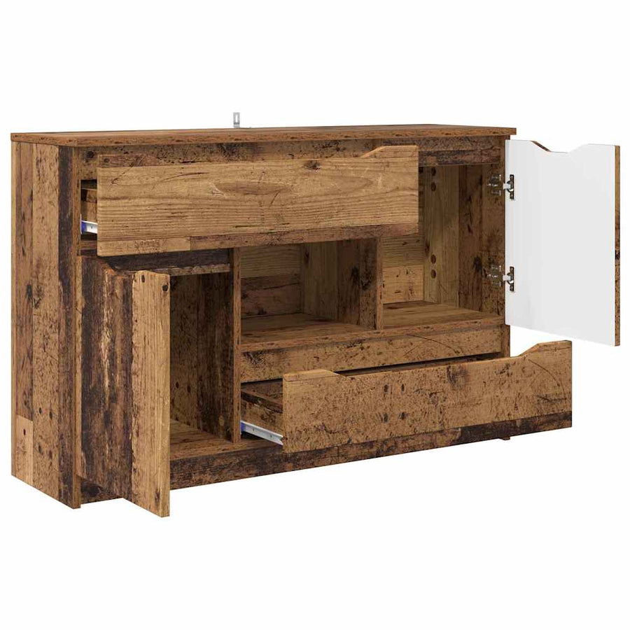 Dressoir met lade Oud Hout 100 x 30 x 65,6 Bewerkt hout