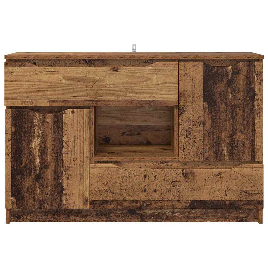 Dressoir met lade Oud Hout 100 x 30 x 65,6 Bewerkt hout