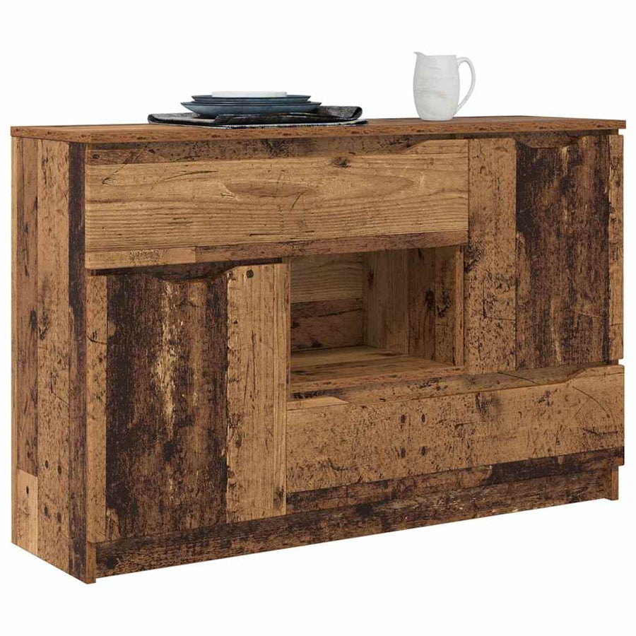 Dressoir met lade Oud Hout 100 x 30 x 65,6 Bewerkt hout