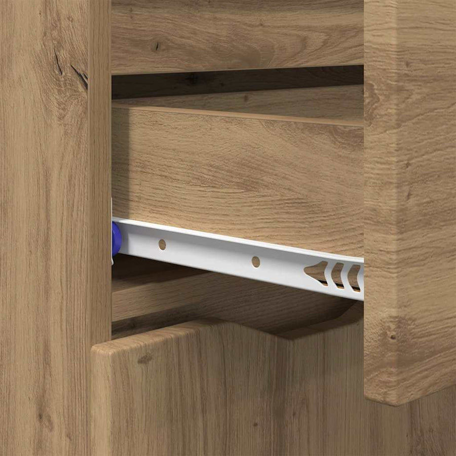 Dressoir met lade Artisan Eiken 100 x 30 x 65,6 Bewerkt hout
