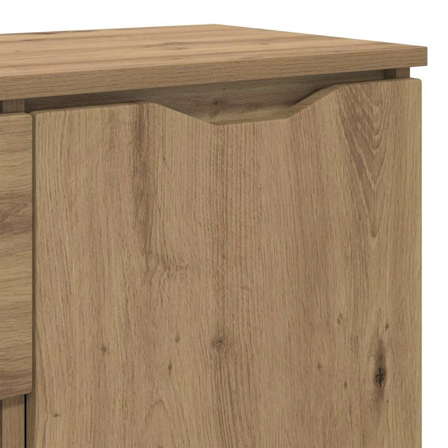 Dressoir met lade Artisan Eiken 100 x 30 x 65,6 Bewerkt hout