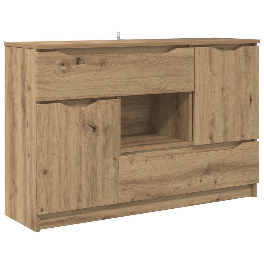 Dressoir met lade Artisan Eiken 100 x 30 x 65,6 Bewerkt hout