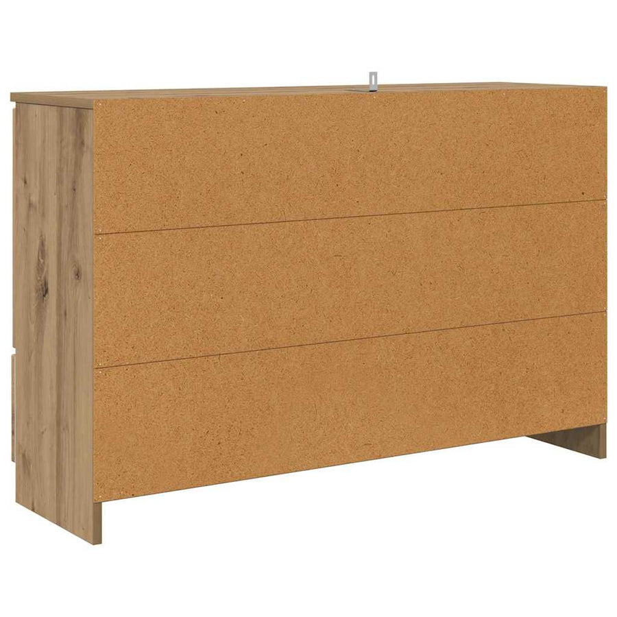 Dressoir met lade Artisan Eiken 100 x 30 x 65,6 Bewerkt hout