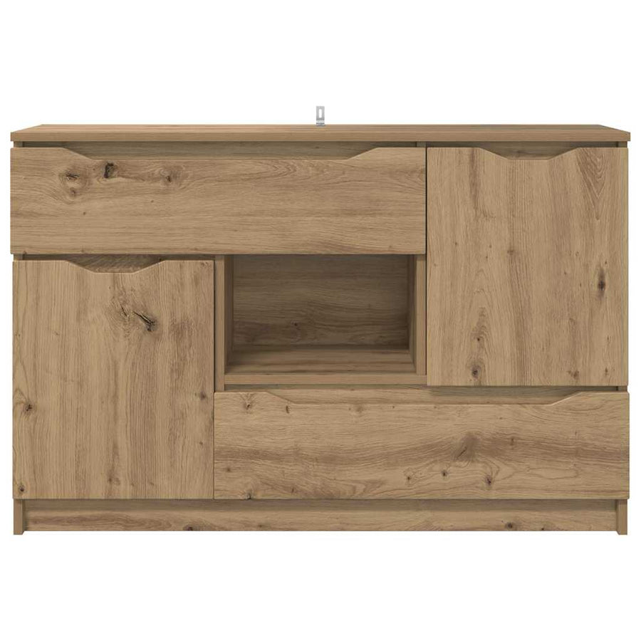 Dressoir met lade Artisan Eiken 100 x 30 x 65,6 Bewerkt hout