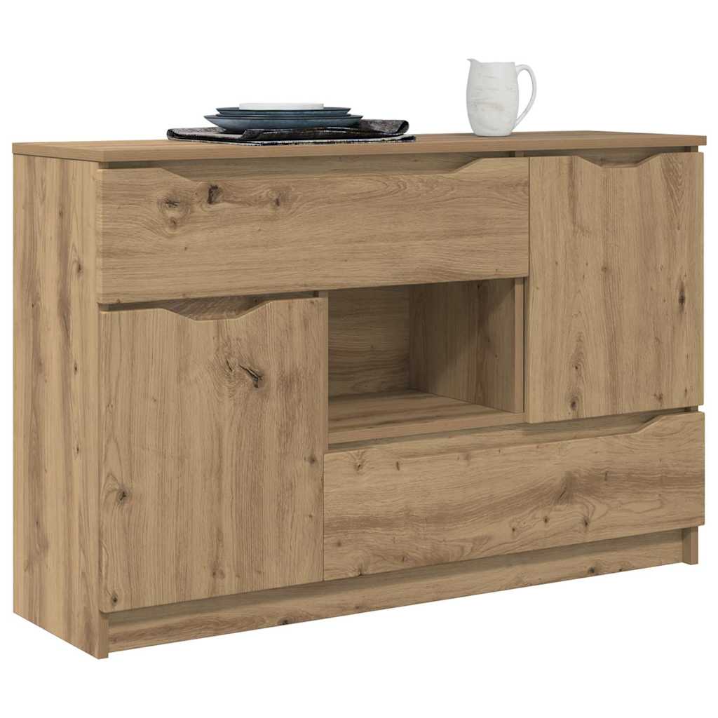 Dressoir met lade Artisan Eiken 100 x 30 x 65,6 Bewerkt hout