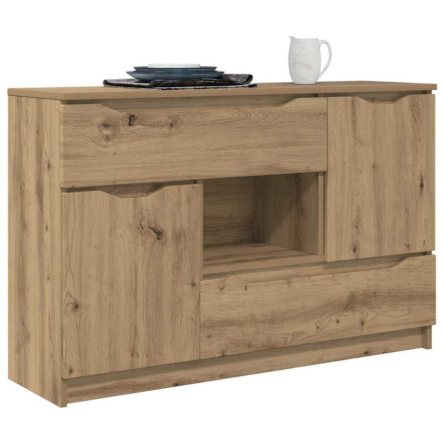Dressoir met lade Artisan Eiken 100 x 30 x 65,6 Bewerkt hout