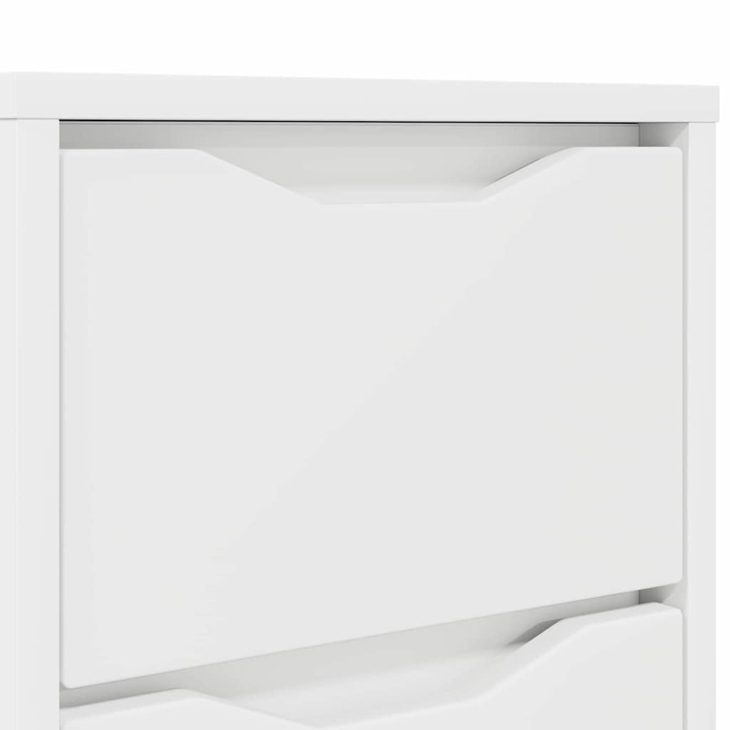 Nachtkastje met lade Wit 30,5 x 30 x 43 cm Bewerkt hout
