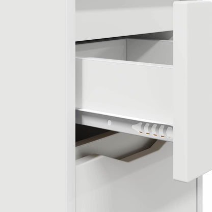Nachtkastjes met lade 2 pcs Wit 30,5 x 30 x 43 cm Bewerkt hout