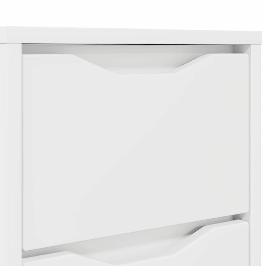 Nachtkastjes met lade 2 pcs Wit 30,5 x 30 x 43 cm Bewerkt hout