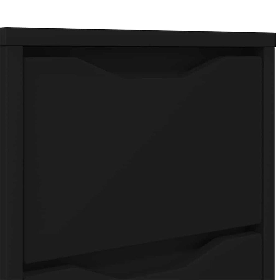 Nachtkastjes 2 pcs Zwart 30,5 x 30 x 43 cm Bewerkt hout