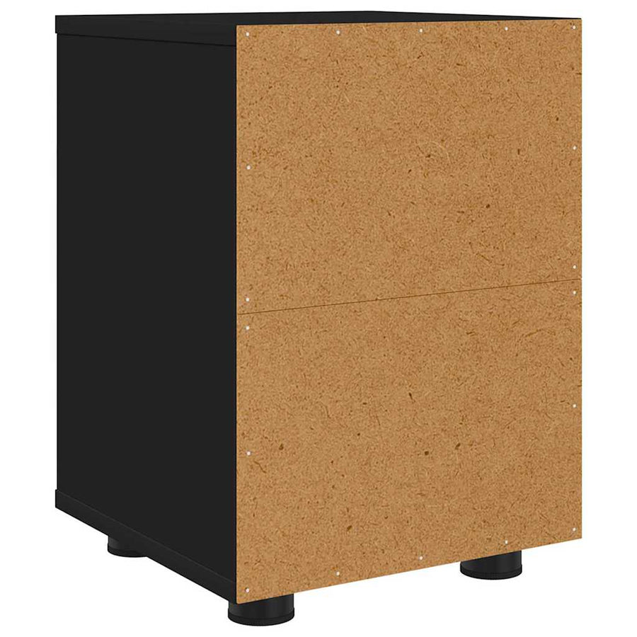 Nachtkastjes 2 pcs Zwart 30,5 x 30 x 43 cm Bewerkt hout