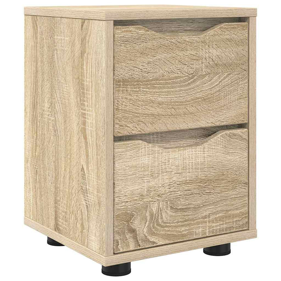 Nachtkastje Sonoma Eiken 30,5 x 30 x 43 cm Bewerkt hout