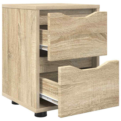 Nachtkastje Sonoma Eiken 30,5 x 30 x 43 cm Bewerkt hout