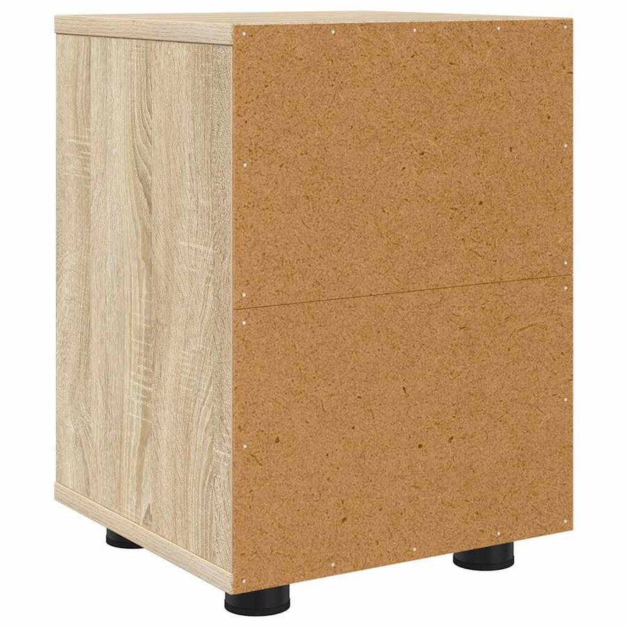 Nachtkastjes 2 pcs Sonoma Eiken 30,5 x 30 x 43 cm Bewerkt hout