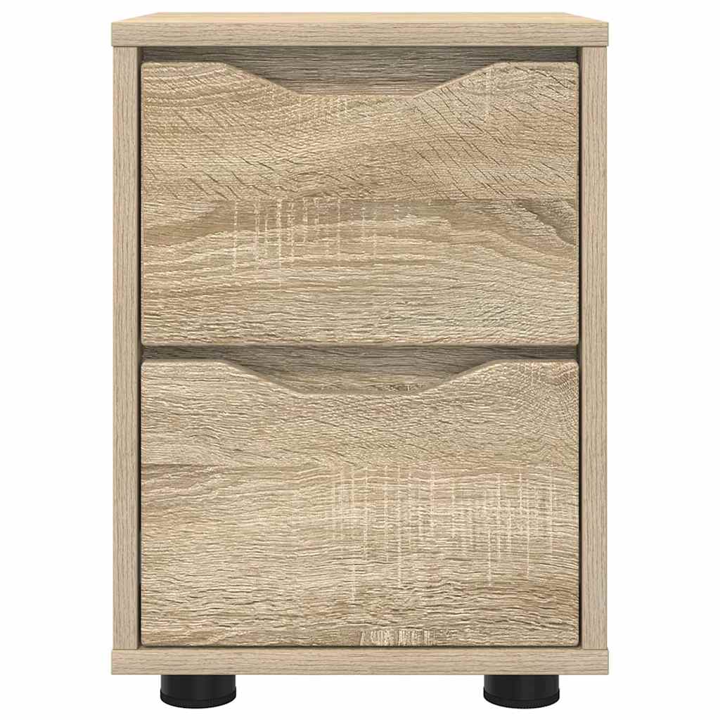 Nachtkastjes 2 pcs Sonoma Eiken 30,5 x 30 x 43 cm Bewerkt hout