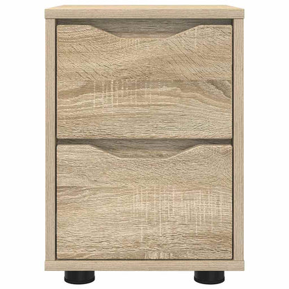 Nachtkastjes 2 pcs Sonoma Eiken 30,5 x 30 x 43 cm Bewerkt hout