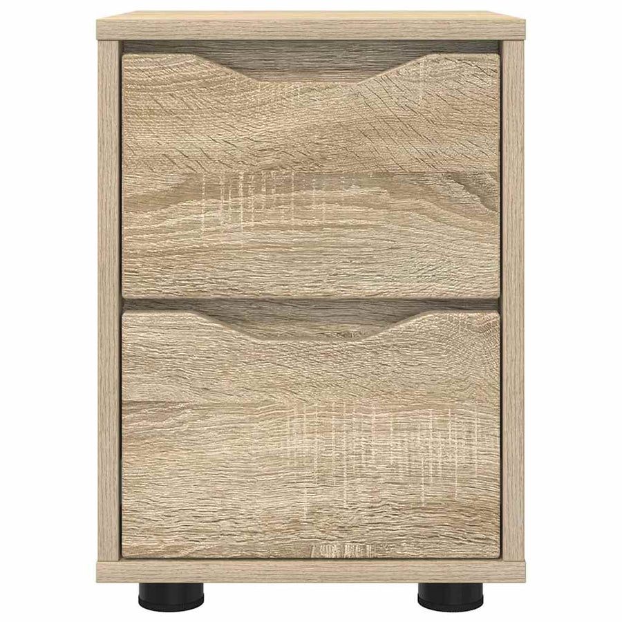 Nachtkastjes 2 pcs Sonoma Eiken 30,5 x 30 x 43 cm Bewerkt hout