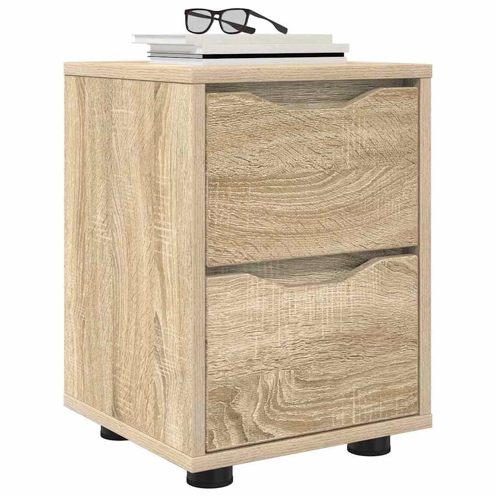Nachtkastjes 2 pcs Sonoma Eiken 30,5 x 30 x 43 cm Bewerkt hout