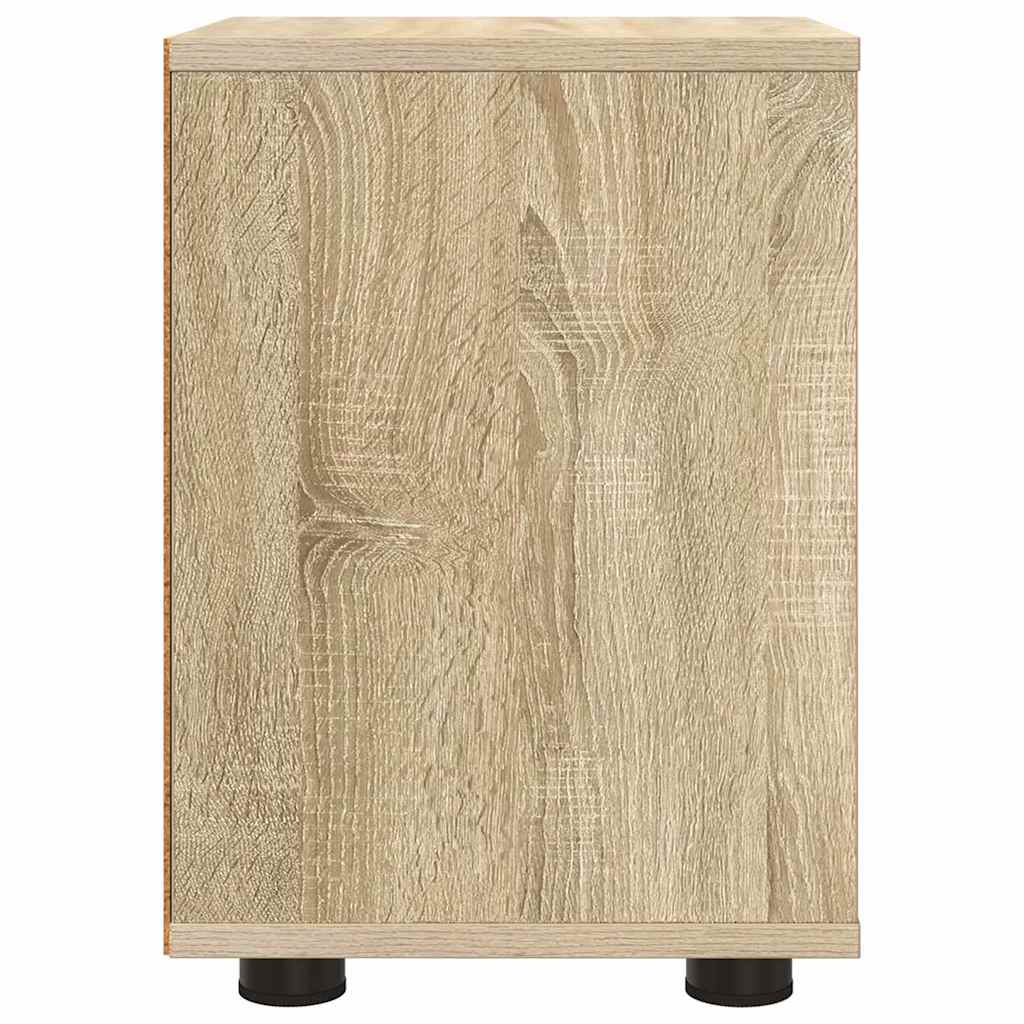 Nachtkastjes 2 pcs Sonoma Eiken 30,5 x 30 x 43 cm Bewerkt hout