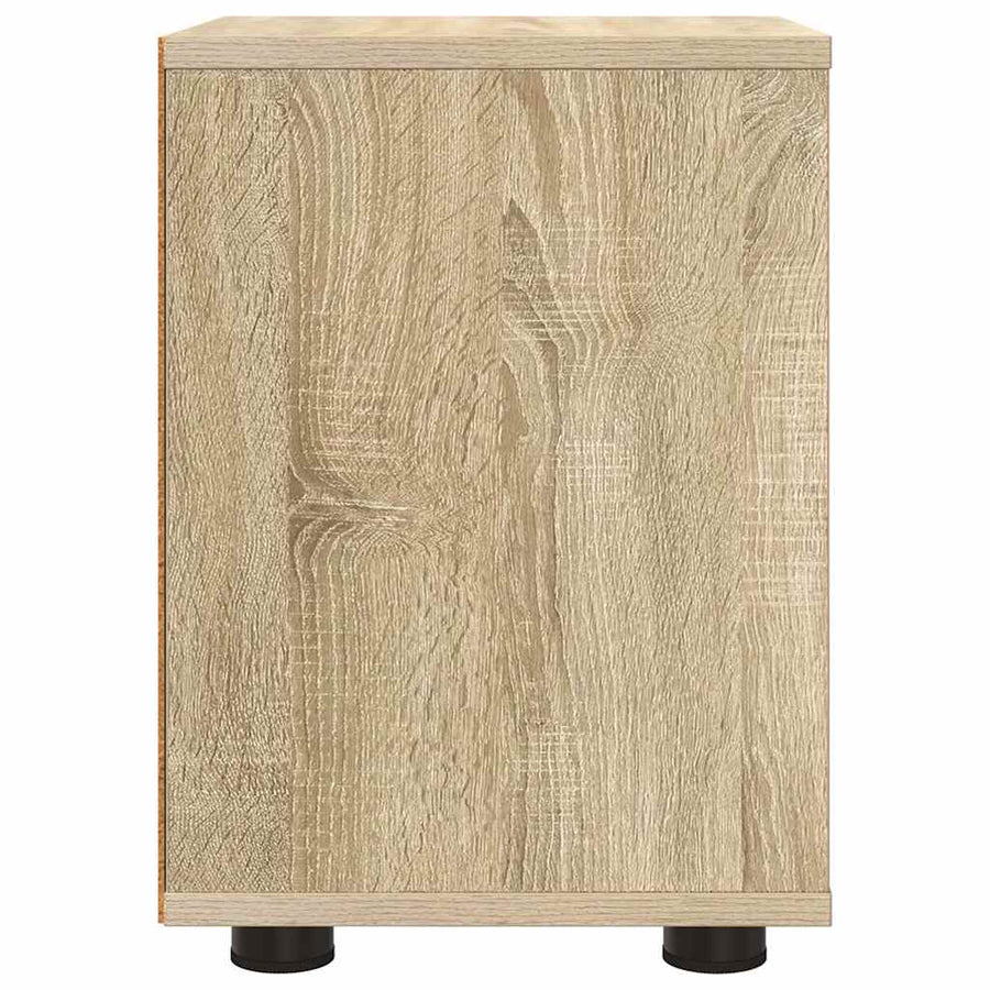 Nachtkastjes 2 pcs Sonoma Eiken 30,5 x 30 x 43 cm Bewerkt hout