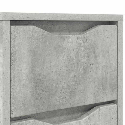 Nachtkastje met lade Beton Grijs 30,5 x 30 x 43 cm Bewerkt hout