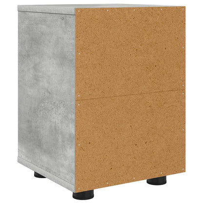 Nachtkastjes 2 pcs Beton Grijs 30,5 x 30 x 43 cm Bewerkt hout