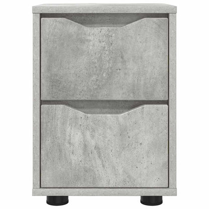 Nachtkastjes 2 pcs Beton Grijs 30,5 x 30 x 43 cm Bewerkt hout
