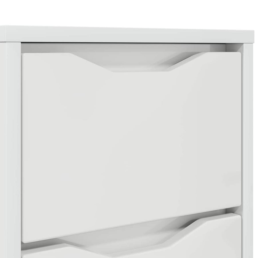 Nachtkastjes 2 pcs Hoogglans wit 30,5 x 30 x 43 cm Bewerkt hout