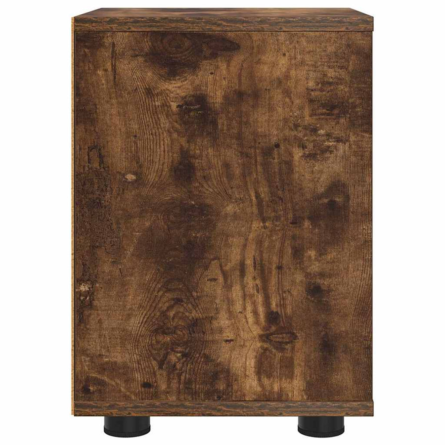 Nachtkastjes 2 pcs Gerookt eiken 30,5 x 30 x 43 cm Bewerkt hout