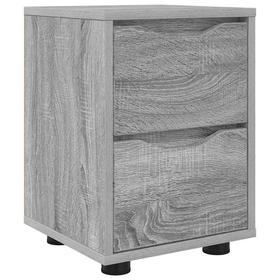 Nachtkastje Grijs Sonoma 30,5 x 30 x 43 cm Bewerkt hout