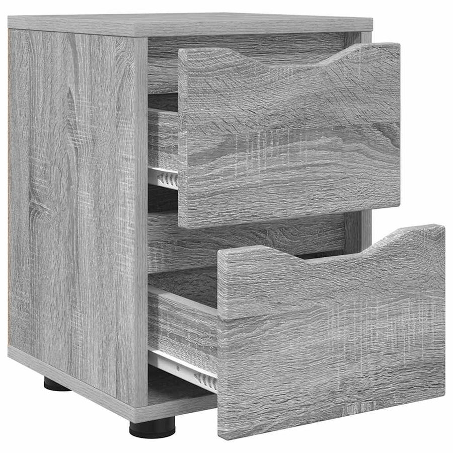 Nachtkastje Grijs Sonoma 30,5 x 30 x 43 cm Bewerkt hout