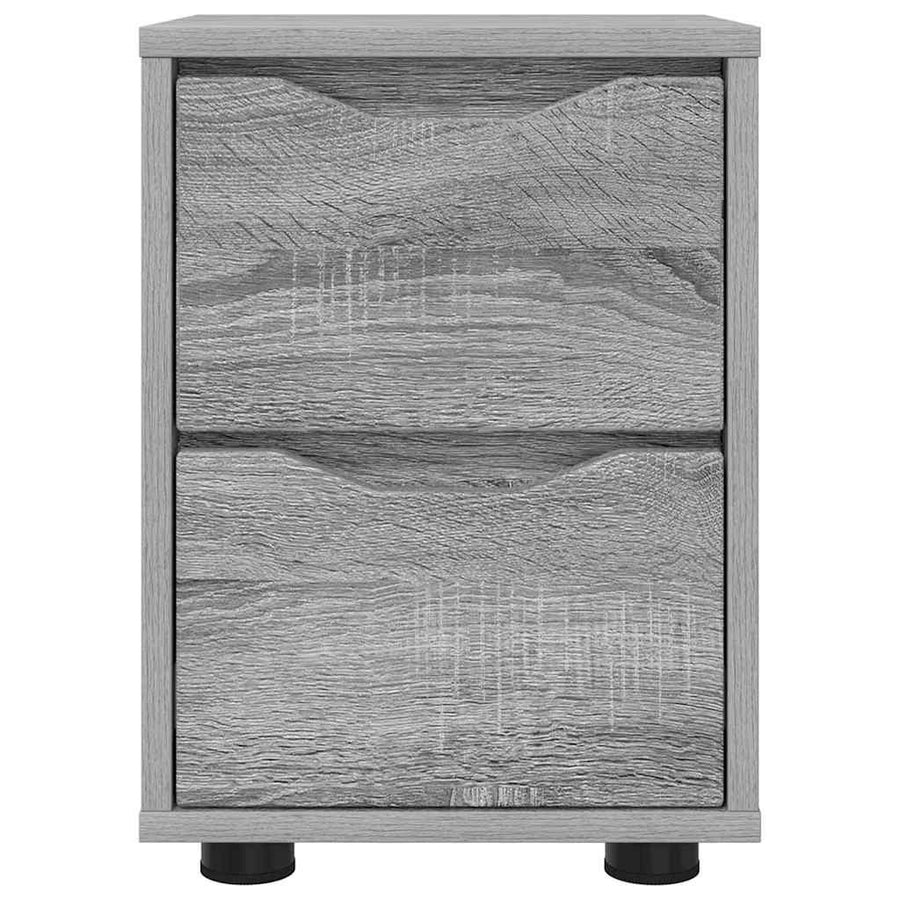 Nachtkastje Grijs Sonoma 30,5 x 30 x 43 cm Bewerkt hout