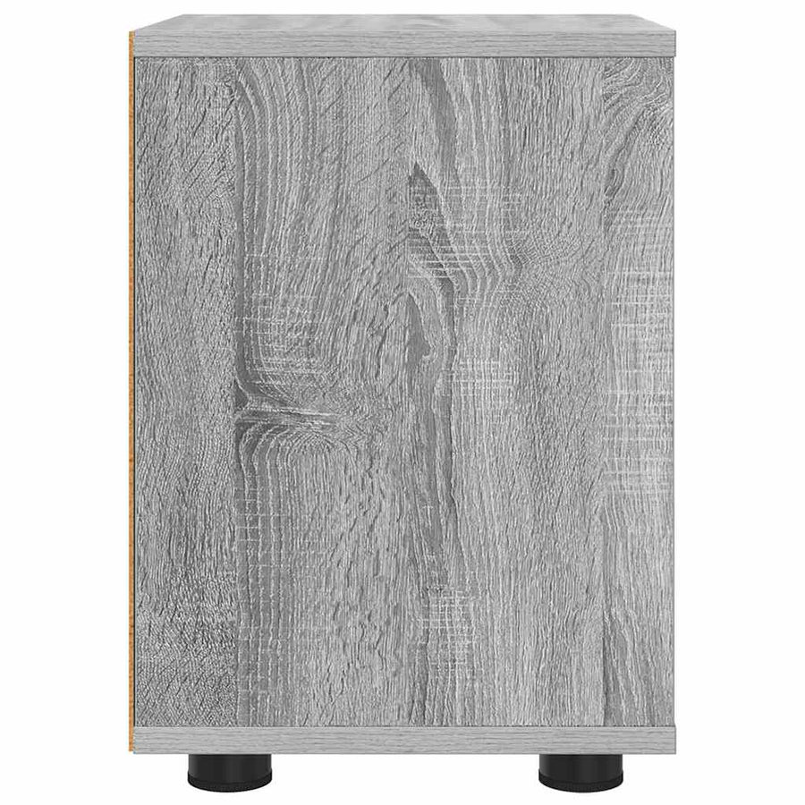 Nachtkastje Grijs Sonoma 30,5 x 30 x 43 cm Bewerkt hout