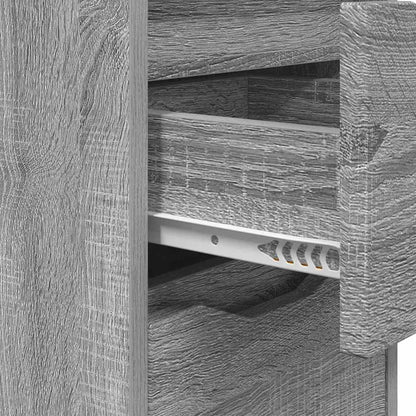 Nachtkastjes 2 pcs Grijs Sonoma 30,5 x 30 x 43 cm Bewerkt hout