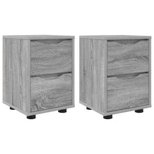 Nachtkastjes 2 pcs Grijs Sonoma 30,5 x 30 x 43 cm Bewerkt hout