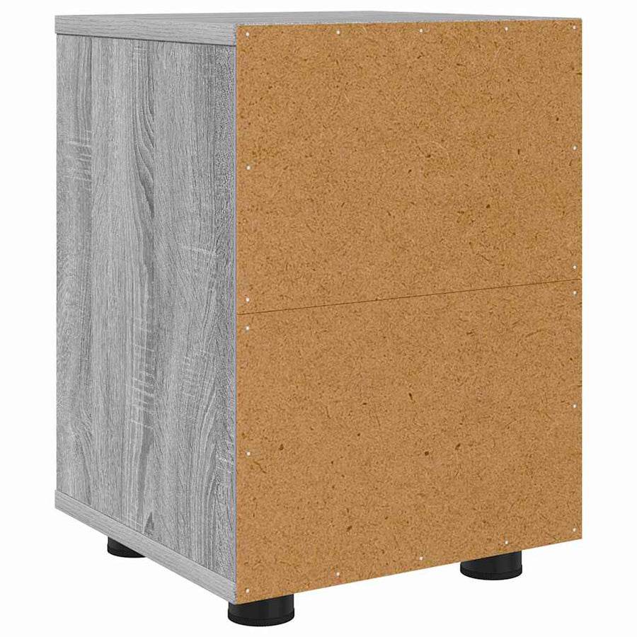 Nachtkastjes 2 pcs Grijs Sonoma 30,5 x 30 x 43 cm Bewerkt hout