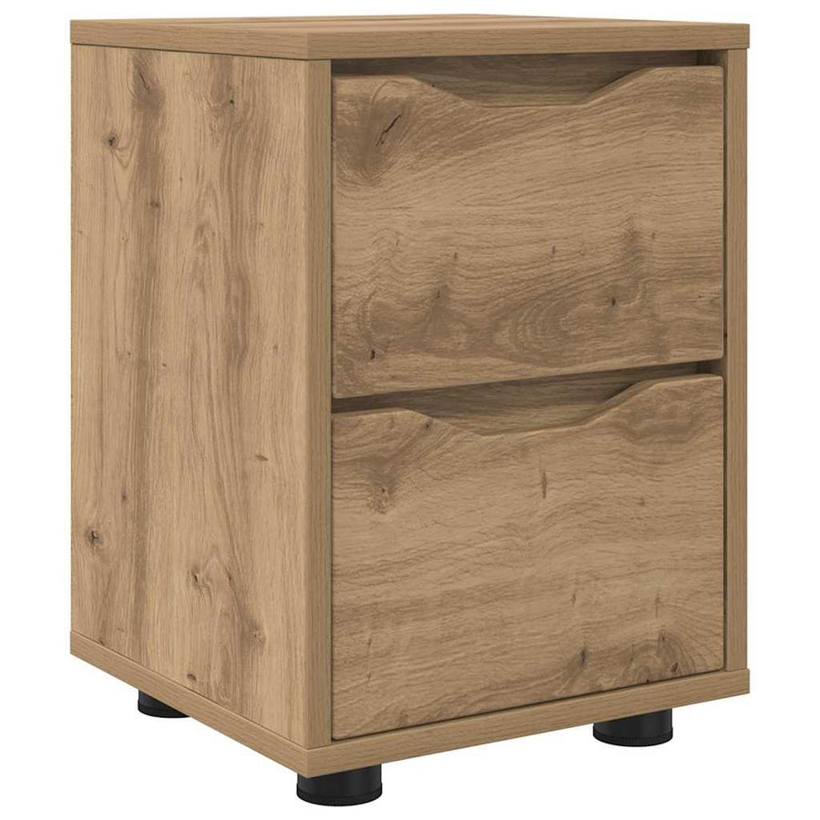 Nachtkastje Artisan Eiken 30,5 x 30 x 43 cm Bewerkt hout