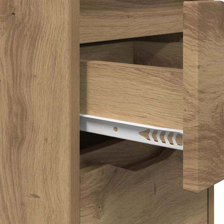 Nachtkastjes 2 pcs Artisan Eiken 30,5 x 30 x 43 cm Bewerkt hout