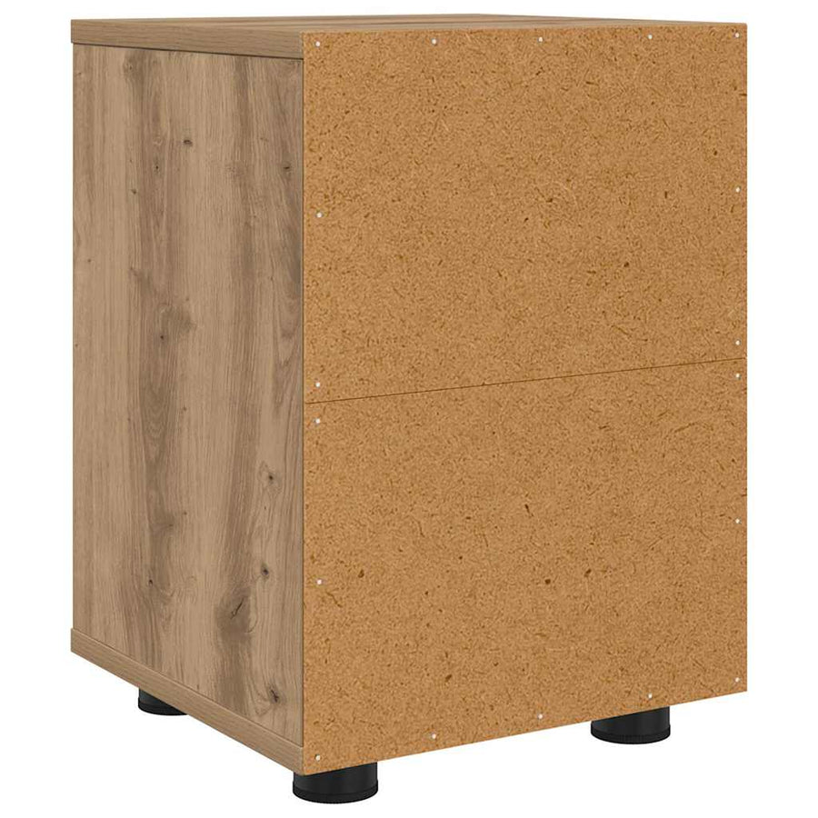 Nachtkastjes 2 pcs Artisan Eiken 30,5 x 30 x 43 cm Bewerkt hout